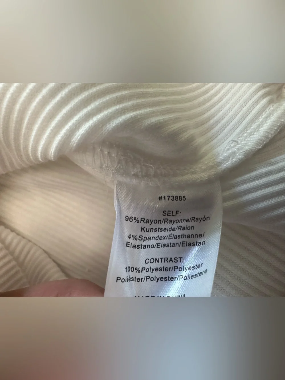 Anthropologie Dolan White Organza Puff-Sleeve Ribbed Top